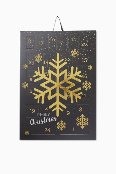 Women - SIX - jewellery Advent calendar - silver and gold tone - black