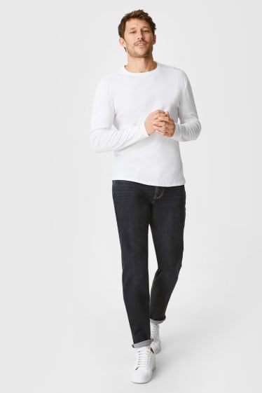 Hommes - Jean coupe droite - Flex - LYCRA® - jean gris foncé