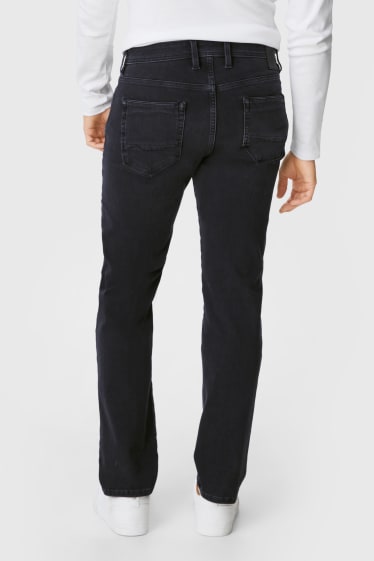 Pánské - Straight jeans - Flex - LYCRA® - černá