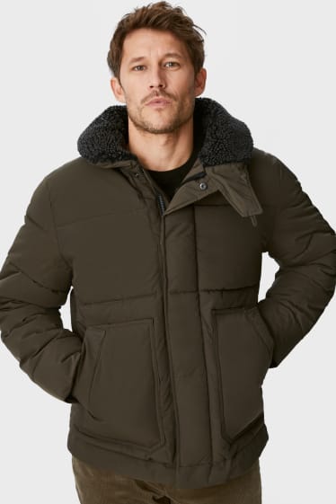 Men - Quilted jacket - dark green