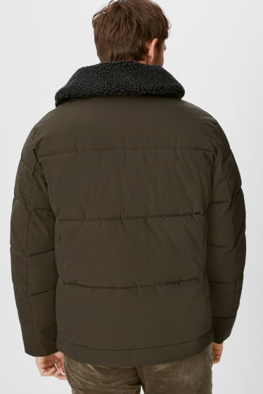 Men - Quilted jacket - dark green