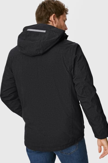 Men - Outdoor jacket with hood - anthracite