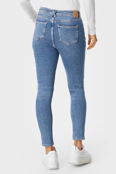 Dámské - Skinny jeans - high waist - džíny - modré