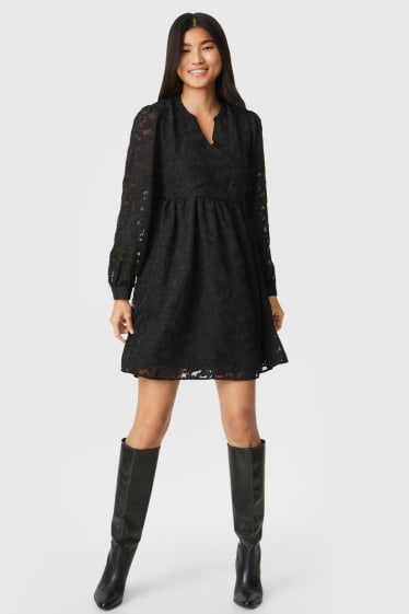 Women - A-line dress - black