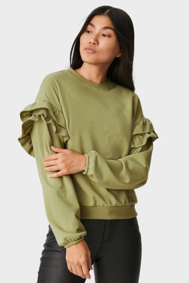 Dames - Sweatshirt - groen