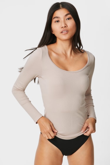 Women - Vest top - gray-brown