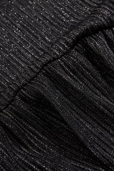 Dámské - Šaty fit & flare - s třpytivým efektem - černá