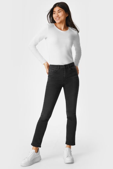 Femei - Slim jeans - denim-gri închis