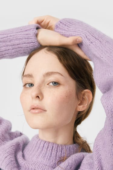 Teens & young adults - CLOCKHOUSE - super cropped jumper - light violet