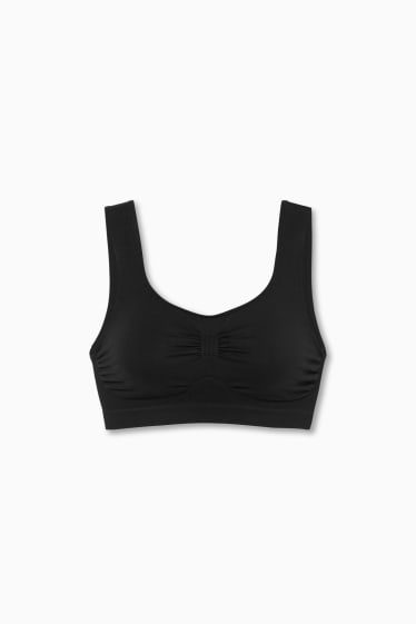 Damen - Bustier - seamless - schwarz