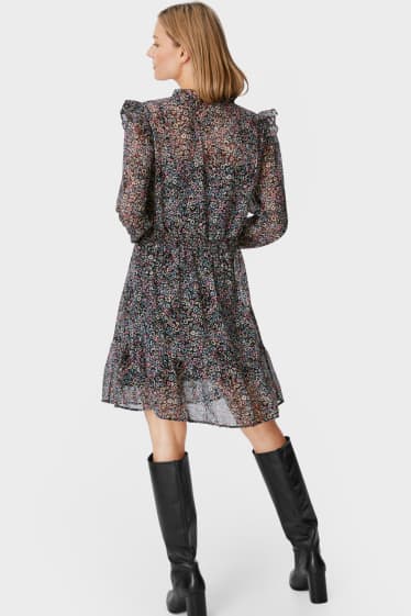 Women - Fit & flare dress - floral - multicoloured