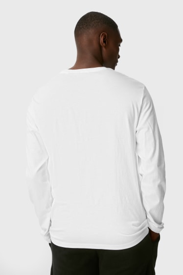Men - Multipack of 3 - long sleeve top - white