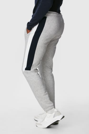 Hommes - Pantalon de jogging  - gris clair chiné