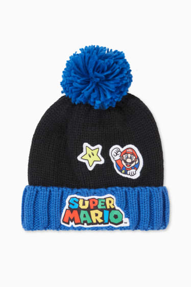Enfants - Super Mario - bonnet - noir