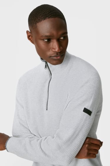 Men - Jumper - light gray-melange