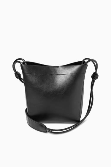 Donna - Borsa a tracolla - similpelle - 3 in 1 - nero