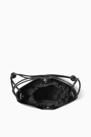 Mujer - Bolso bandolera - polipiel - 3 en 1 - negro