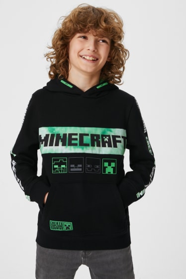Enfants - Minecraft - sweat à capuche - noir