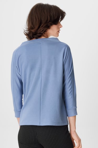Mujer - Camiseta de manga larga - azul