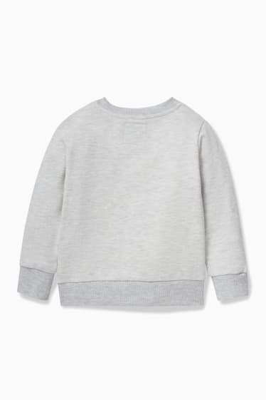 Children - Dinosaur - sweatshirt - augmented reality motif - light gray-melange