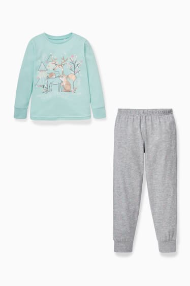 Kinder - Pyjama - 2 teilig - mintgrün