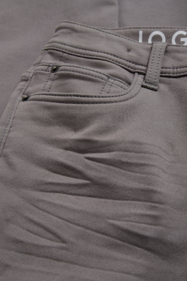 Enfants garçons - Pantalon chaud - slim fit - jean gris