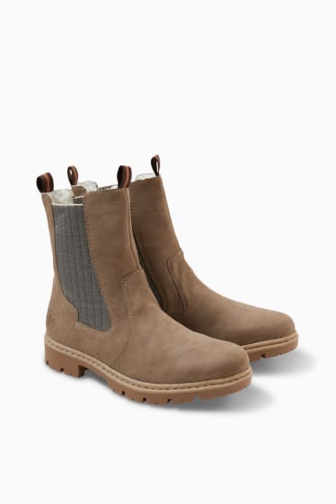 Women - Comforto by Rieker - boots - lined - faux leather - light brown