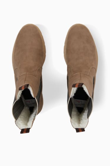 Women - Comforto by Rieker - boots - lined - faux leather - light brown
