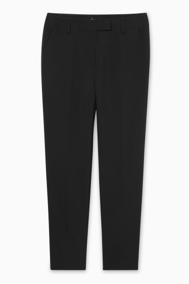 Femmes - Pantalon de costume - slim fit - noir