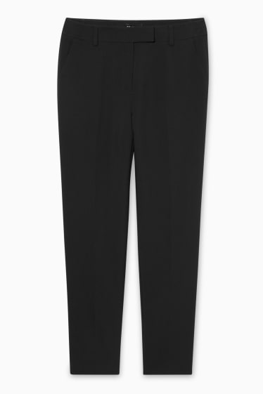 Women - Business trousers - slim fit - black