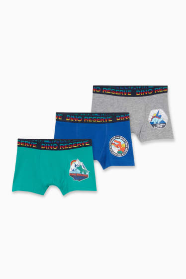 Niños - Pack de 3 - dinosaurios - boxers - verde