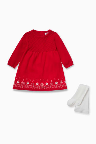Babys - Baby-Outfit - 2 teilig - rot