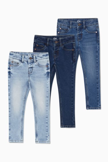 Kinder - Multipack 3er - Skinny Jeans - jeans-dunkelblau