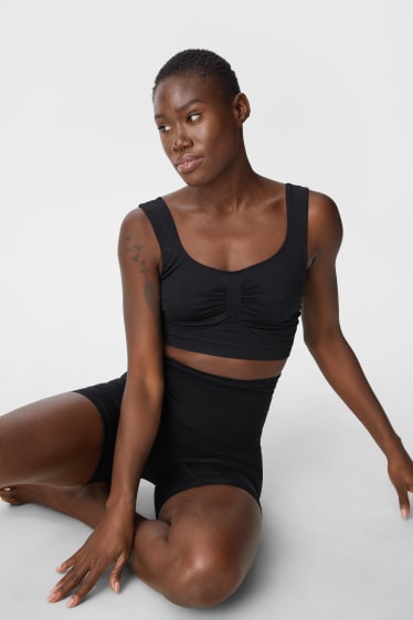 Damen - Bustier - seamless - schwarz