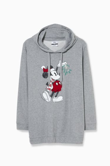 Dames - Hoodie - Minnie Mouse - grijs-mix