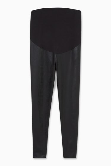 Damen - Umstands-Leggings - schwarz