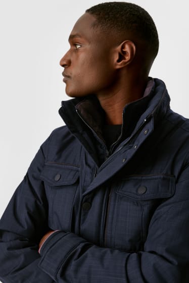 Men - Jacket with hood - black