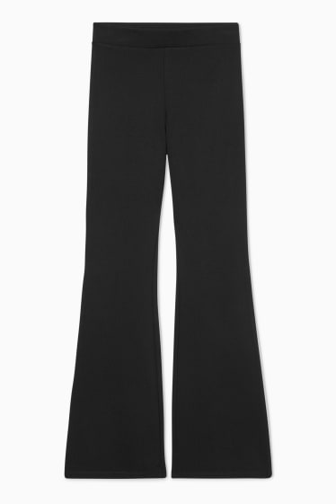 Women - CLOCKHOUSE - cloth trousers - relaxed fit - black