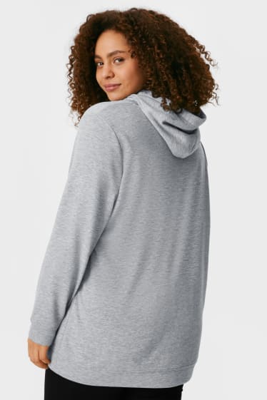 Femmes - Sweat à capuche - Minnie Mouse - gris chiné