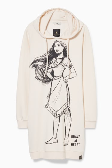 Damen - Bigshirt mit Kapuze - Disney - cremefarben