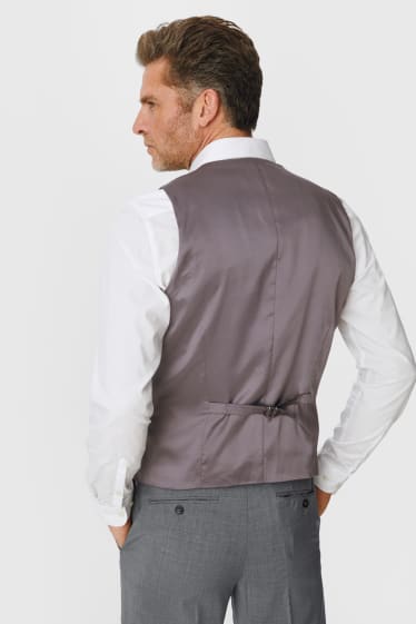 Hommes - Veste de costume - slim fit - Flex - laine mélangée - LYCRA® - gris chiné