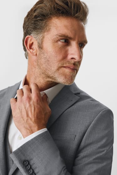 Men - Mix-and-match tailored jacket - slim fit - Flex - new wool blend - LYCRA® - gray-melange