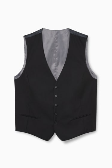 Pánské - Obleková vesta - černá