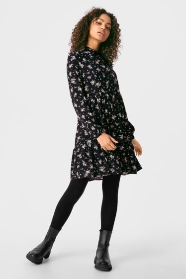Teens & young adults - CLOCKHOUSE - dress - floral - black