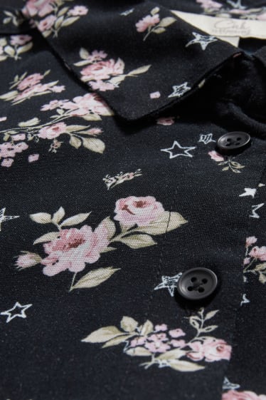 Ados & jeunes adultes - CLOCKHOUSE - robe - motif floral - noir