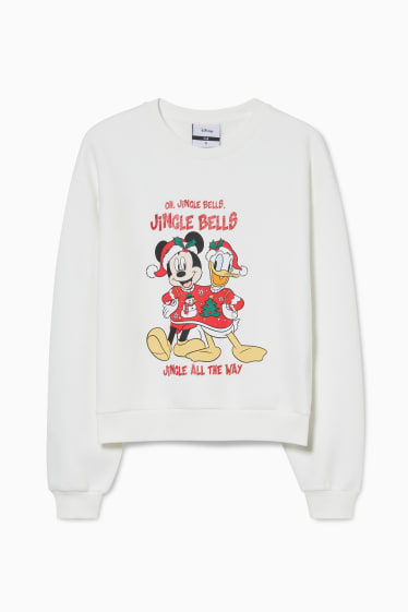 Femmes - CLOCKHOUSE - sweat-shirt de Noël - Disney - blanc