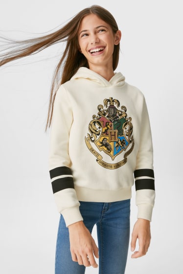 Kinder - Harry Potter - Hoodie - Glanz-Effekt - cremefarben