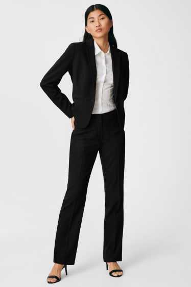 Femmes - Pantalon de bureau - tailored fit  - noir