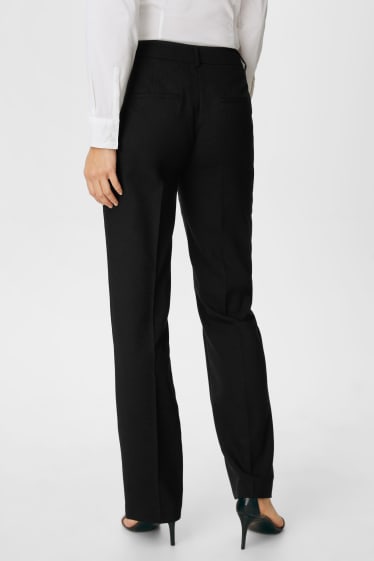 Femmes - Pantalon de bureau - tailored fit  - noir