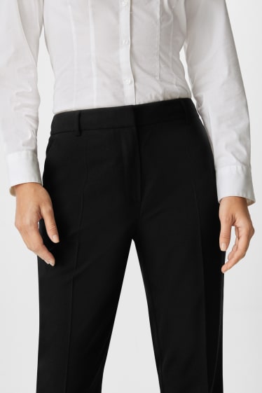 Kobiety - Spodnie biznesowe - tailored fit  - czarny